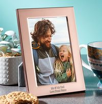 Tap to view Me & My Dad Personalised Metal Photo Frame - Portrait