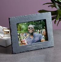 Tap to view 30th Birthday Personalised Slate Photo Frame - Landscape
