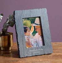 Tap to view Happy Father's Day Grandad Personalised Slate  Photo Frame - Portrait