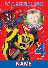 Tap to view Transformers - Son Photo Upload Birthday