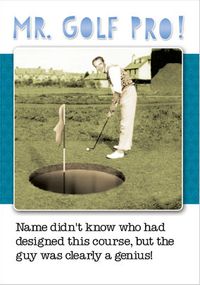 Tap to view Golf Pro Birthday Card - Jolly Follies