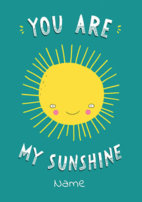 My Sunshine Birthday Card | Funky Pigeon