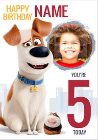 Tap to view The Secret Life of Pets - Birthday Card Max Photo Upload 5 Today