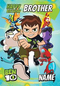 Tap to view Ben 10 - Brother Personalised Birthday Card