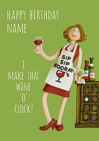 Tap to view Wine 'O Clock Personalised Card
