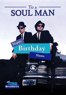 Blues Brothers Personalised Card | Funky Pigeon