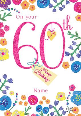 Bluebells Milestone 60th Birthday Card | Funky Pigeon