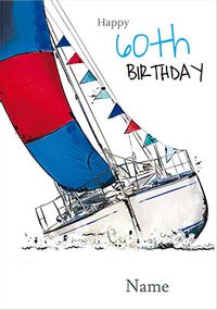 Tap to view Sailing Yacht 60th Birthday Card