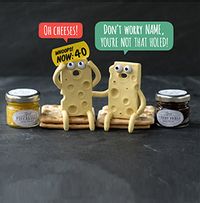 Tap to view 40th Cheesy Birthday Card - You're not that Holed!