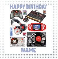 Tap to view Gamer Personalised Birthday Card