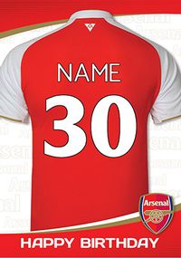 Tap to view Arsenal FC - Age 30 Arsenal Football Shirt