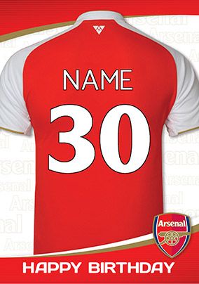 Arsenal FC - Age 30 Shirt Funky Pigeon