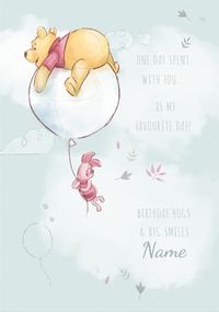 Tap to view Pooh & Piglet Favourite Day Birthday Card