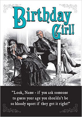 Birthday Girl Humorous Birthday Card | Funky Pigeon