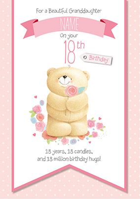 Download Granddaughter 18th Forever Friends Birthday Card | Funky ...