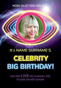 Tap to view Celebrity Big Birthday Photo Card