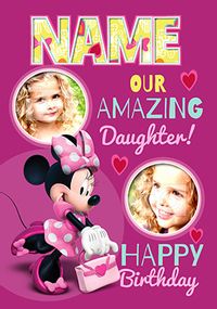 Tap to view Minnie Mouse Daughter Photo Card