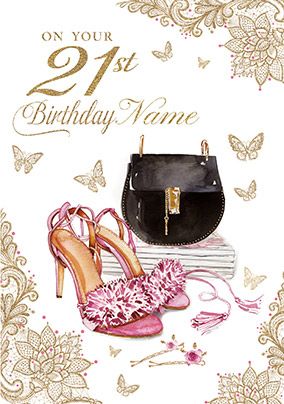 21st Birthday Card Shoes - Milestone Birthday | Funky Pigeon