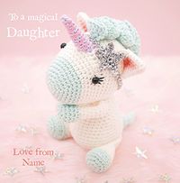 Tap to view Magical Daughter Unicorn Personalised Card