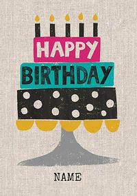 Tap to view Sarah Kelleher - Birthday Cake Personalised Card