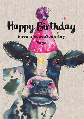 Sarah Kelleher - Moovelous Day Personalised Card 