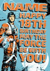 Tap to view Luke Skywalker Age 18 Birthday Card