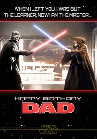 Tap to view Star Wars A New Hope Master Dad Birthday Card