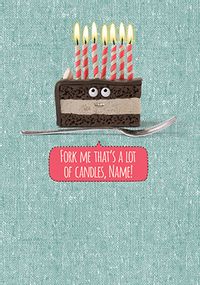 Tap to view Shut Your Cake Hole - Birthday Card Fork Me!