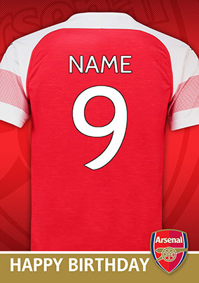 personalised arsenal shirts