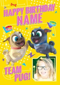 Tap to view Puppy Dog Pals Photo Birthday Card