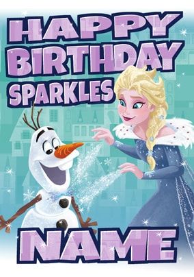 Elsa & Olaf Birthday Card | Funky Pigeon