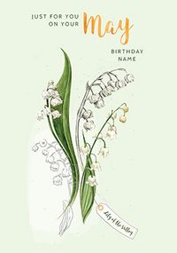 Tap to view May Birthday Personalised Card