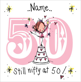 Juicy Lucy - 50th Nifty | Funky Pigeon