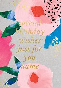 Tap to view Birthday Wishes Just For You Personalised Card