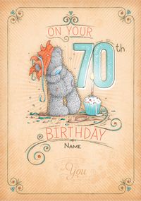 Tap to view Me To You - 70th Birthday Cupcake Card