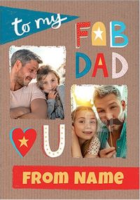 Tap to view Fab Dad Multi Photo Card
