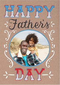 Tap to view Happy Father's Day Typography Photo Card