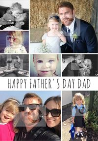 Tap to view Essentials - Father's Day Card 8 Photo Upload Portrait