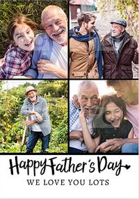 Tap to view We Love You Multi Photo Father's Day Card