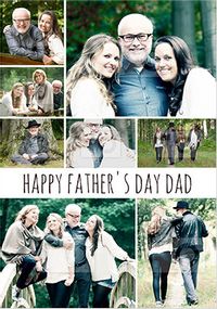 Tap to view Multi Photo Collage Father's Day Card