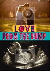 Tap to view Love From The Bump Multi Photo Father's Day Card