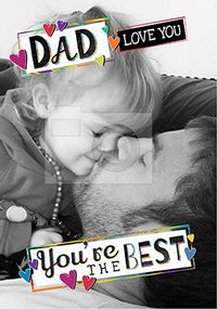 Tap to view Dad You're The Best Photo Father's Day Card