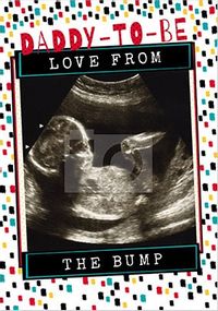 Tap to view Daddy To Be From Bump Photo Father's Day Card