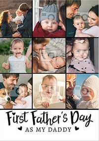 Tap to view First Father's Day As My Daddy Multi Photo Card