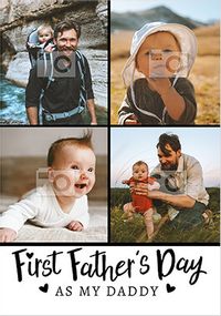 Tap to view First Father's Day as my Daddy Photo Card