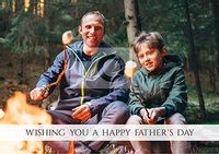 Tap to view Wishing you a Happy Father's Day Photo Card - Text Banner
