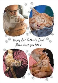 Tap to view Happy Cat Father's Day Photo Card