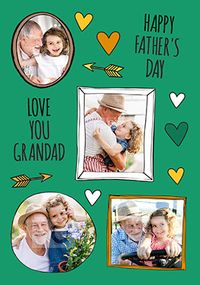Tap to view Love You Grandad Multi Photo Upload Card