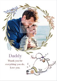 Tap to view Daddy Thank You for Everything You do Photo Father's Day Card