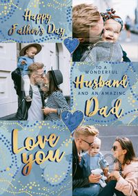 Tap to view To a Wonderful Husband and Amazing Dad Photo Father's Day Card